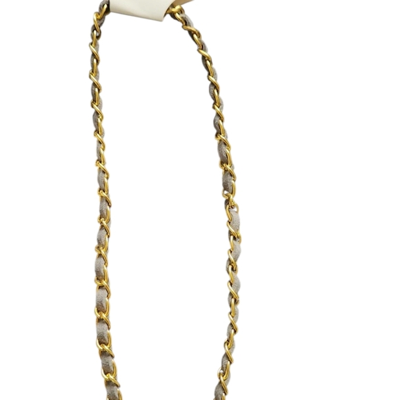 Gold and Silver Tassel Necklace with Beads and Charms - Picture 3 of 4